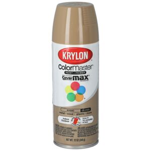 Krylon ColorMaster Paint and Primer with Durable CoverMax Technology Gloss Spray Paint Khaki 12oz Krylon ColorMaster Paint and Primer with Durable CoverMax Technology Gloss Spray Paint Khaki 12oz